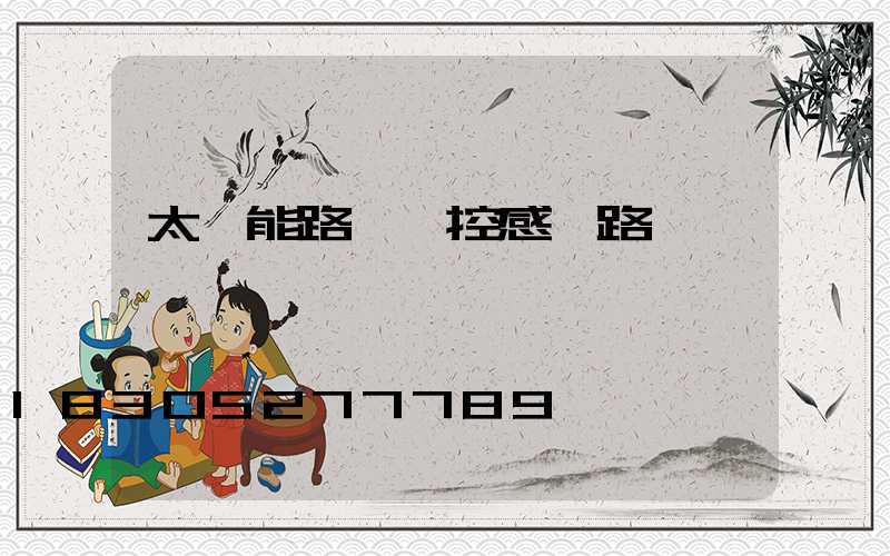 太陽能路燈聲控感應路燈