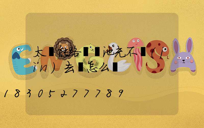 太陽能路燈電池充不進(jìn)去電怎么辦