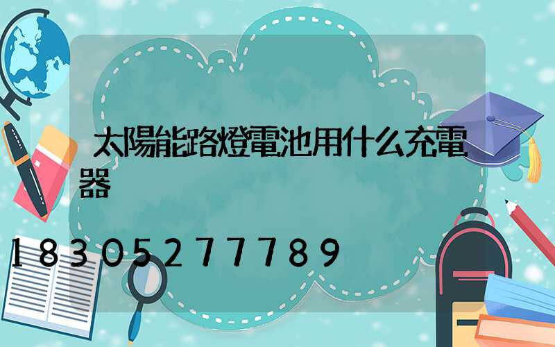太陽能路燈電池用什么充電器