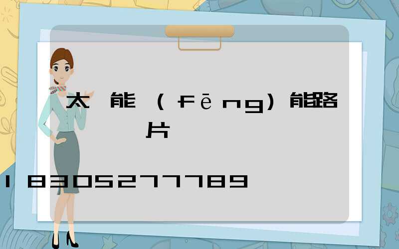 太陽能風(fēng)能路燈一體圖片