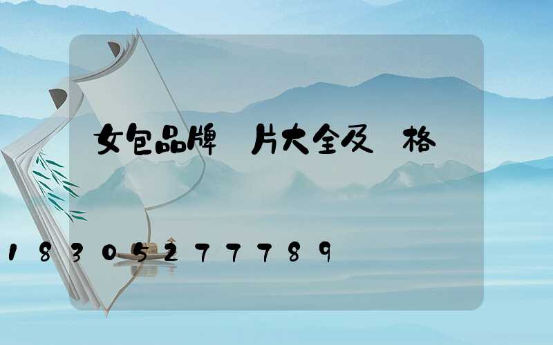 女包品牌圖片大全及價格