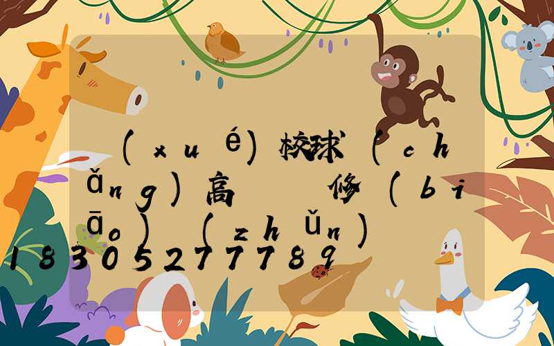 學(xué)校球場(chǎng)高桿燈維修標(biāo)準(zhǔn)