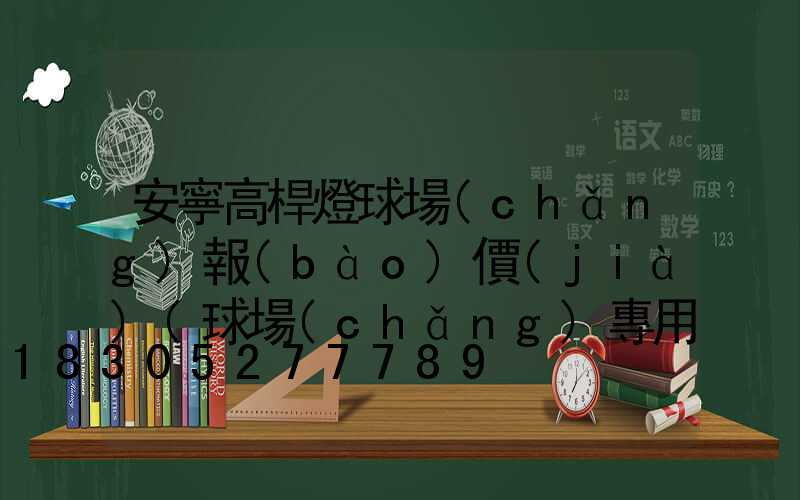 安寧高桿燈球場(chǎng)報(bào)價(jià)(球場(chǎng)專用高桿燈30米)