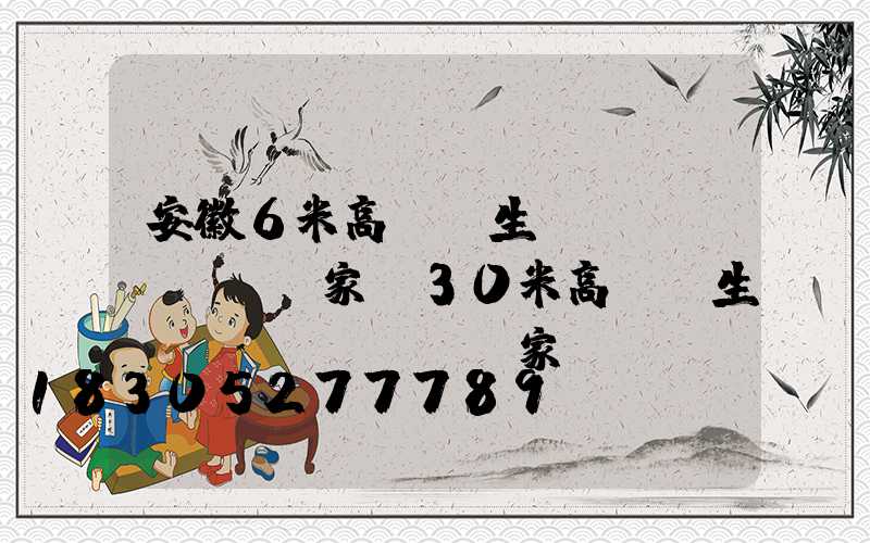 安徽6米高桿燈生產(chǎn)廠家(30米高桿燈生產(chǎn)廠家)