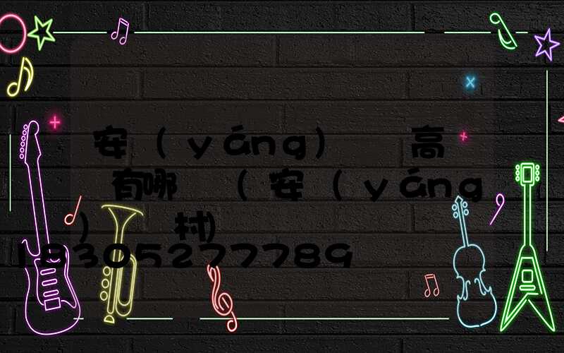 安陽(yáng)碼頭高桿燈有哪幾種(安陽(yáng)碼頭村)