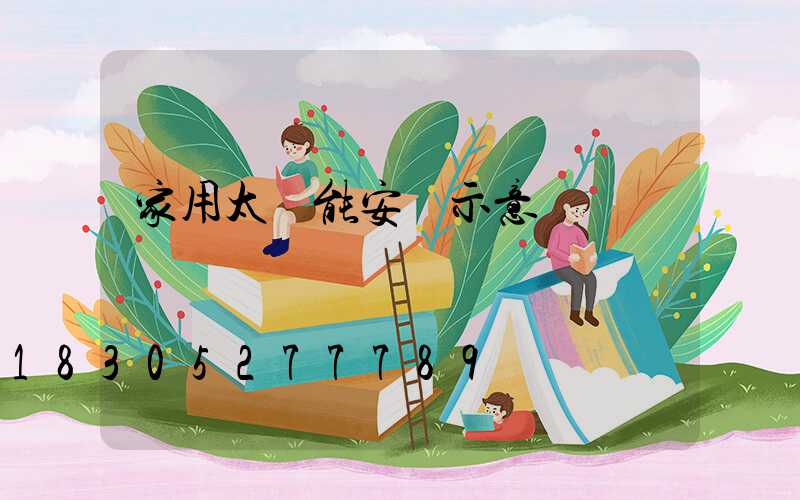 家用太陽能安裝示意圖