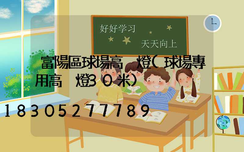 富陽區球場高桿燈(球場專用高桿燈30米)