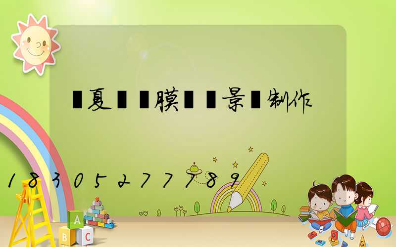 寧夏廣場膜結構景觀制作