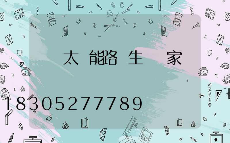 專業太陽能路燈生產廠家