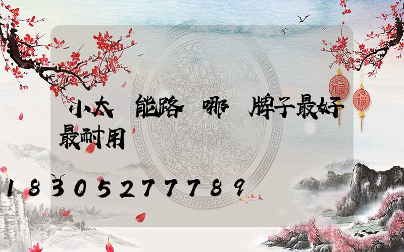 小太陽能路燈哪個牌子最好最耐用