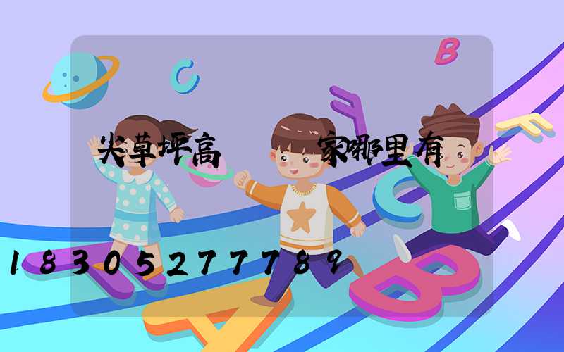 尖草坪高桿燈廠家哪里有