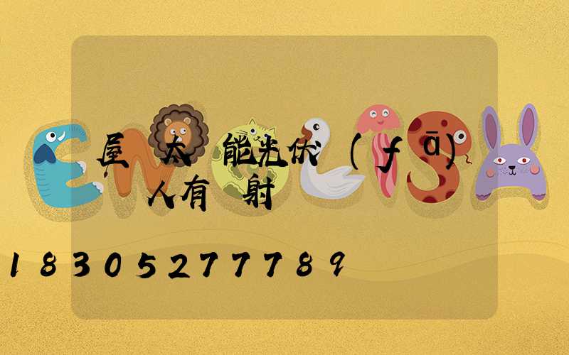 屋頂太陽能光伏發(fā)電對人有輻射嗎