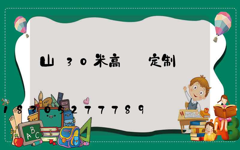 山東30米高桿燈定制