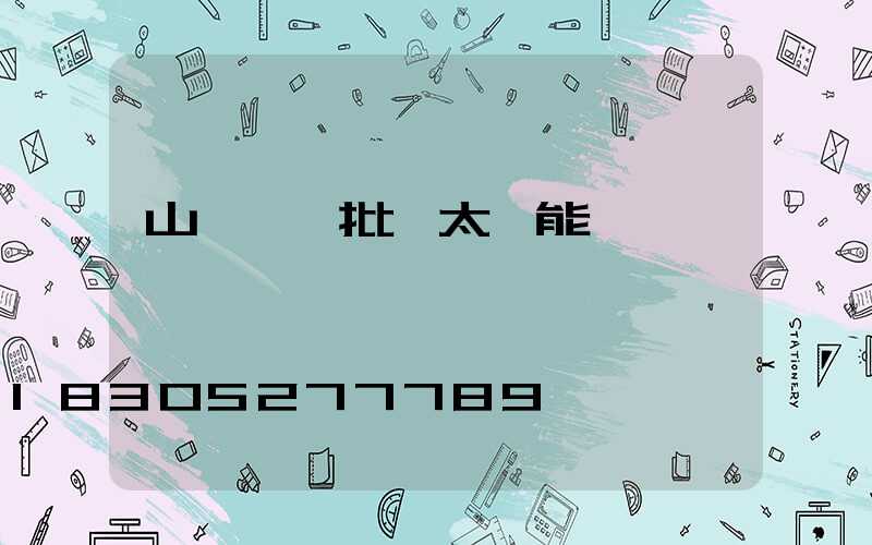 山東臨沂批發太陽能電話