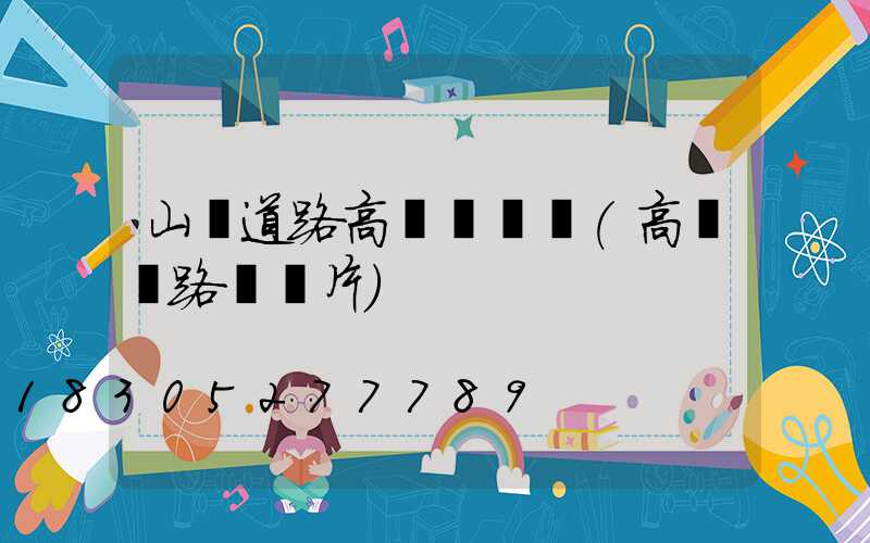 山東道路高桿燈設計(高桿燈路燈圖片)