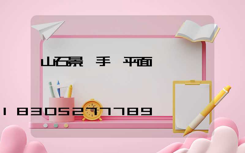山石景觀手繪平面圖