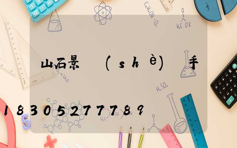 山石景觀設(shè)計手繪圖