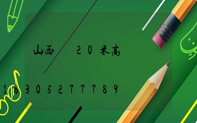 山西興縣20米高桿燈