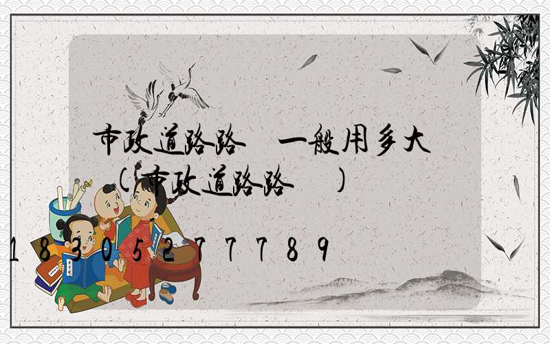 市政道路路燈一般用多大電纜(市政道路路燈)