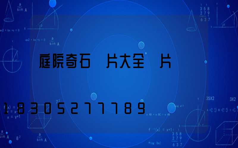 庭院奇石圖片大全圖片