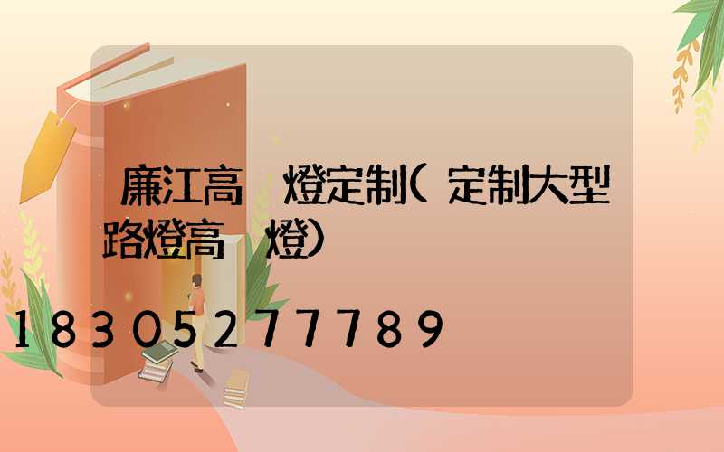 廉江高桿燈定制(定制大型路燈高桿燈)