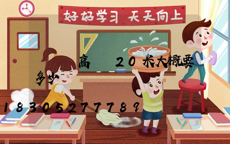 廣場燈高桿燈20米大概要多少錢