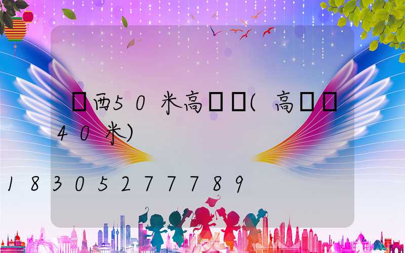 廣西50米高桿燈(高桿燈40米)