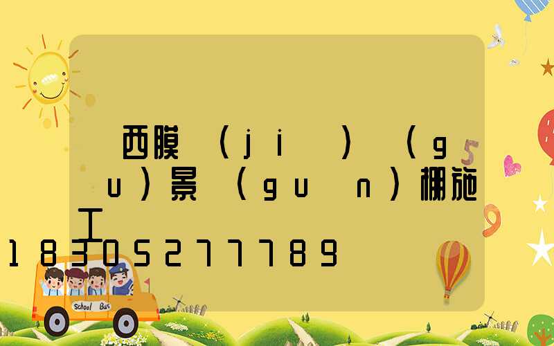 廣西膜結(jié)構(gòu)景觀(guān)棚施工