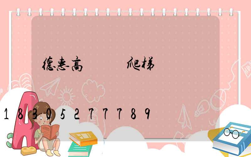 德惠高桿燈廠爬梯