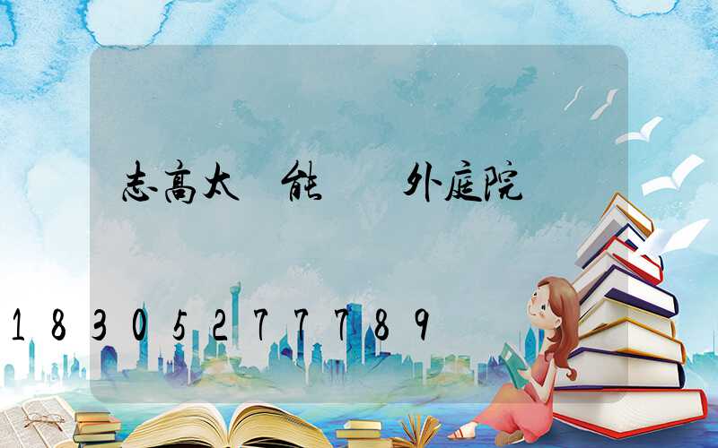 志高太陽能燈戶外庭院燈