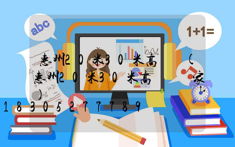 惠州20米30米高桿燈(惠州20米30米高桿燈廠家)