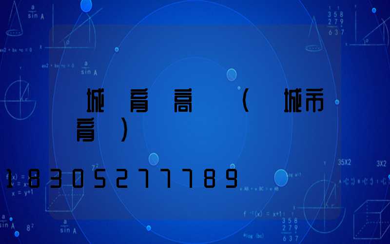 應城體育場高桿燈(應城市體育館)