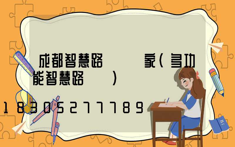 成都智慧路燈桿廠家(多功能智慧路燈桿)