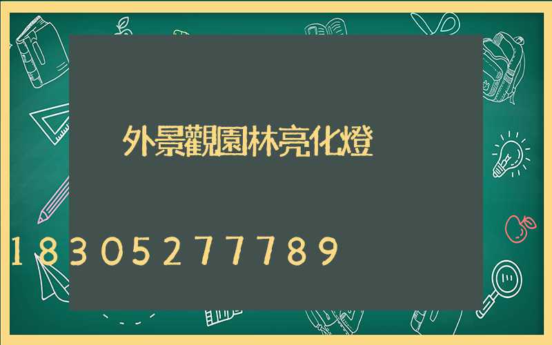 戶外景觀園林亮化燈