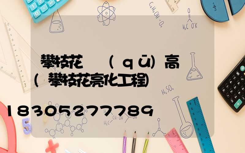 攀枝花廠區(qū)高桿燈(攀枝花亮化工程)
