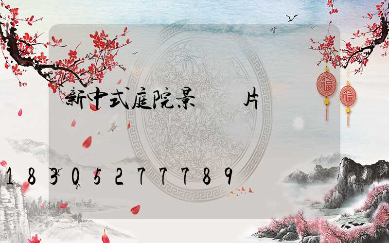 新中式庭院景觀圖片