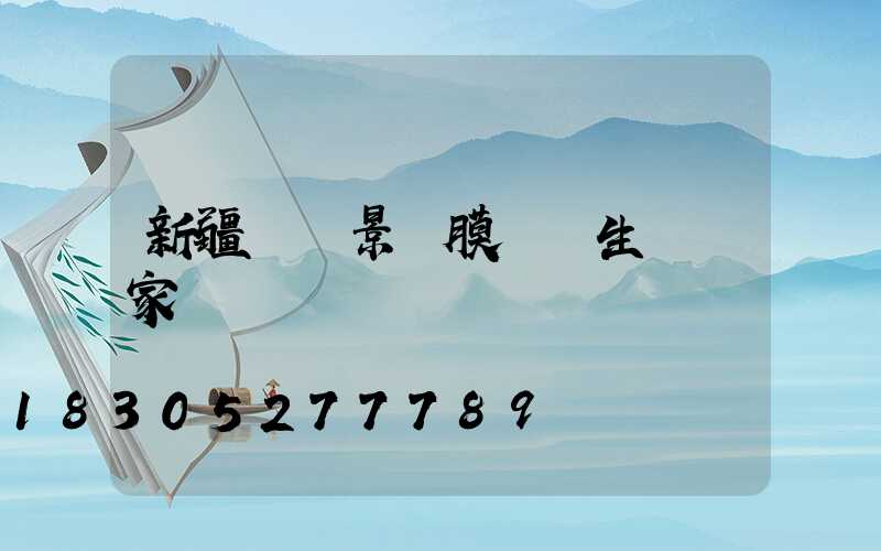 新疆廣場景觀膜結構生產廠家