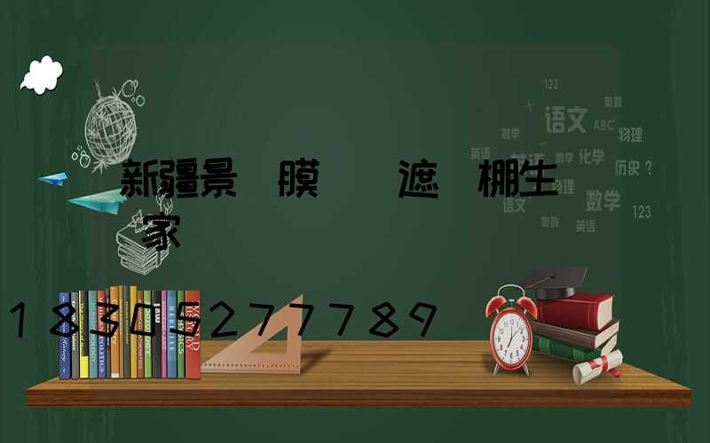 新疆景觀膜結構遮陽棚生產廠家