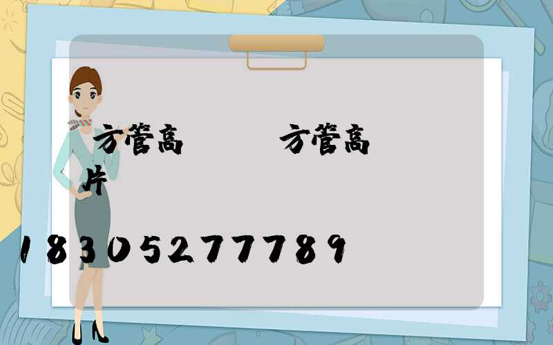 方管高桿燈(方管高桿燈圖片)