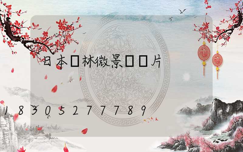 日本園林微景觀圖片