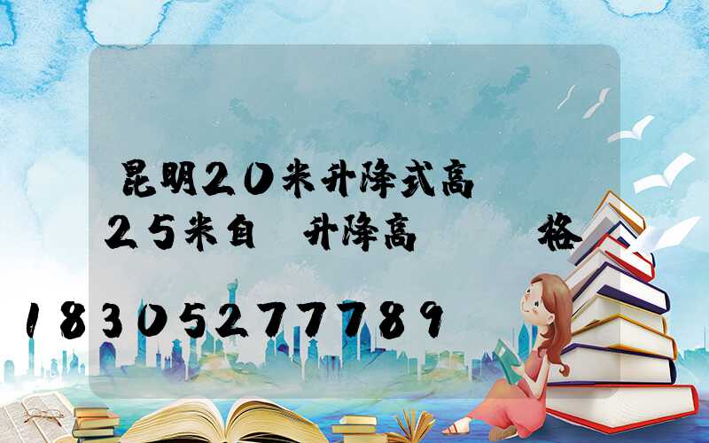 昆明20米升降式高桿燈(25米自動升降高桿燈價格)