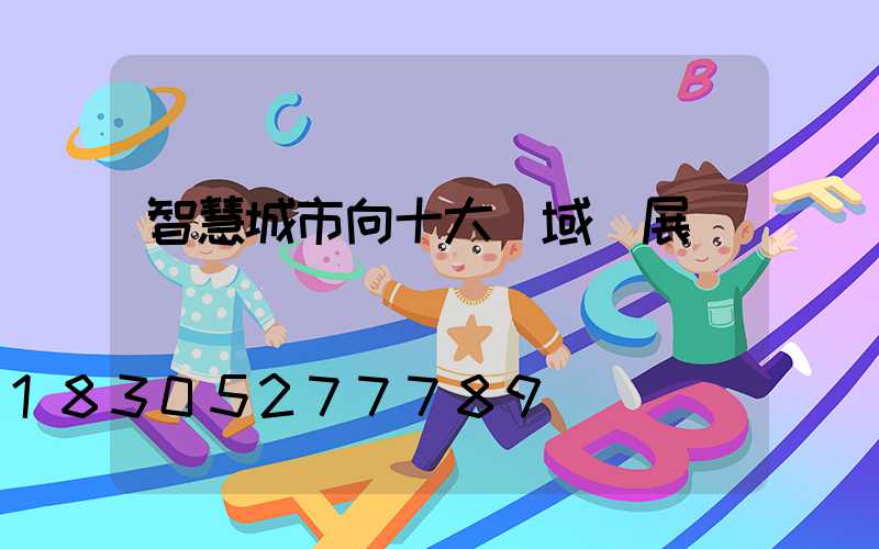 智慧城市向十大領域發展