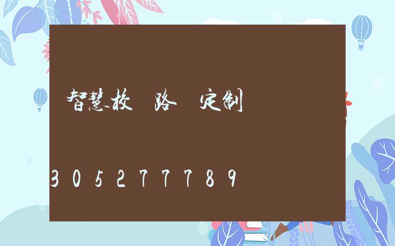 智慧校園路燈定制