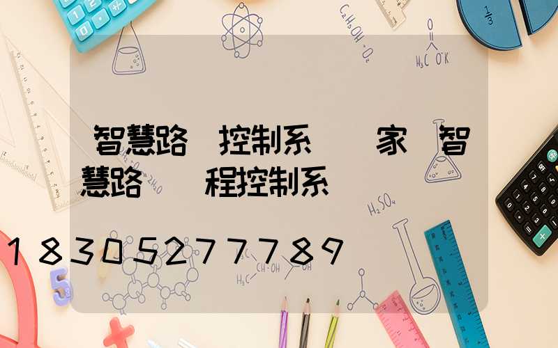 智慧路燈控制系統廠家(智慧路燈遠程控制系統)