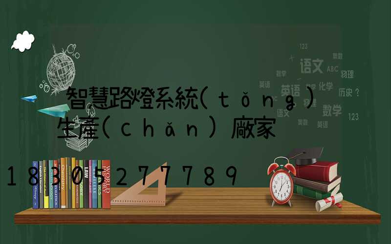 智慧路燈系統(tǒng)生產(chǎn)廠家