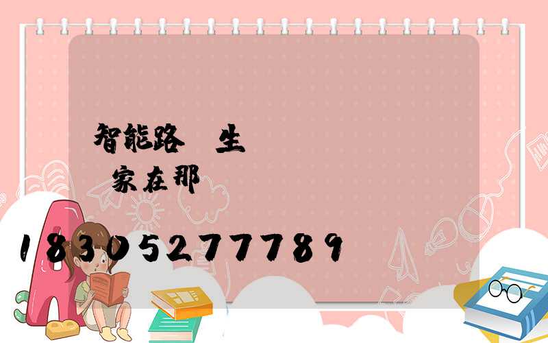 智能路燈生產(chǎn)廠家在那
