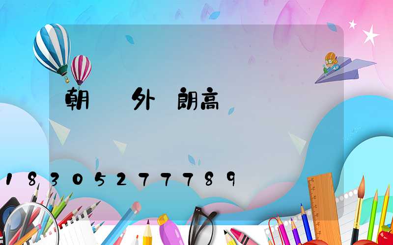 朝陽戶外華朗高桿燈
