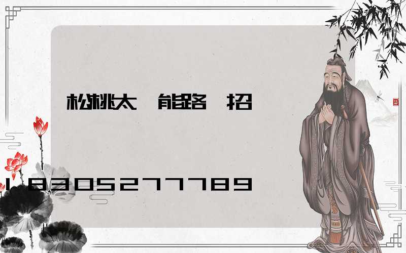 松桃太陽能路燈招標