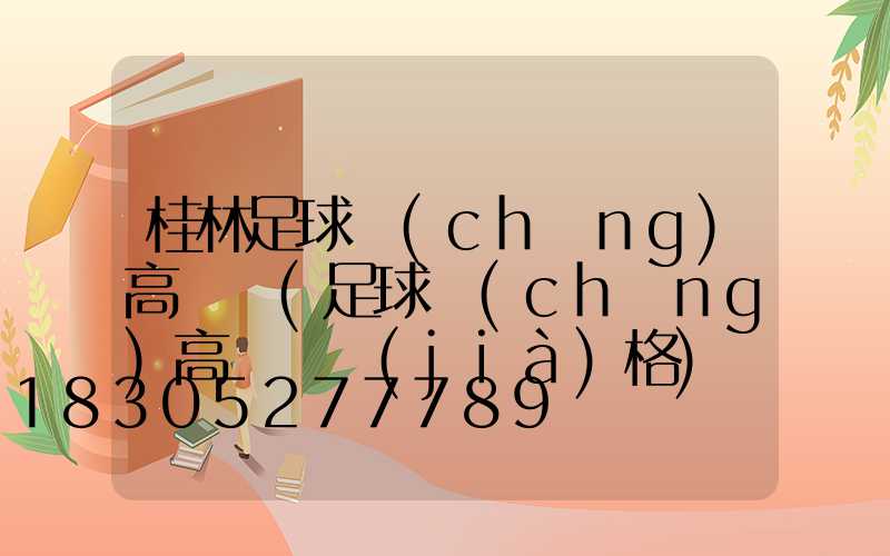 桂林足球場(chǎng)高桿燈(足球場(chǎng)高桿燈價(jià)格)