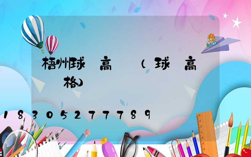梧州球場高桿燈(球場高桿燈價格)